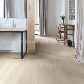 Madera Natural Parquet Roble Everest Blanco Extramate